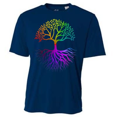 Rainbow Colorful - Tree Of life Cooling Performance Crew T-Shirt