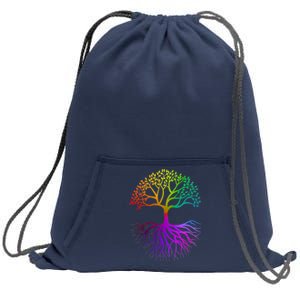 Rainbow Colorful - Tree Of life Sweatshirt Cinch Pack Bag