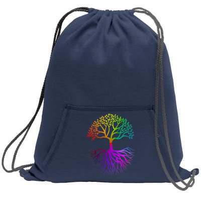 Rainbow Colorful - Tree Of life Sweatshirt Cinch Pack Bag