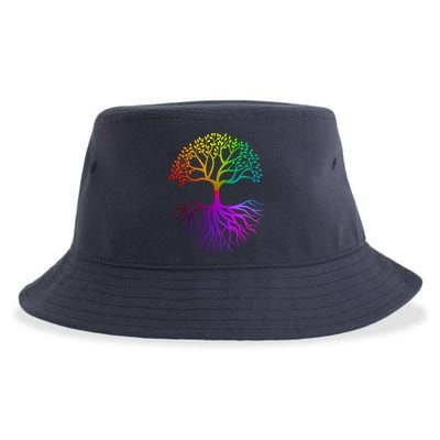 Rainbow Colorful - Tree Of life Sustainable Bucket Hat