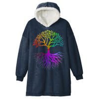 Rainbow Colorful - Tree Of life Hooded Wearable Blanket