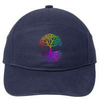 Rainbow Colorful - Tree Of life 7-Panel Snapback Hat