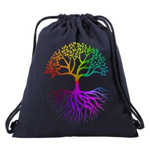 Rainbow Colorful - Tree Of life Drawstring Bag