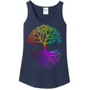 Rainbow Colorful - Tree Of life Ladies Essential Tank