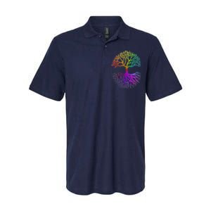 Rainbow Colorful - Tree Of life Softstyle Adult Sport Polo