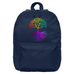 Rainbow Colorful - Tree Of life 16 in Basic Backpack