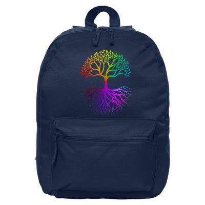 Rainbow Colorful - Tree Of life 16 in Basic Backpack