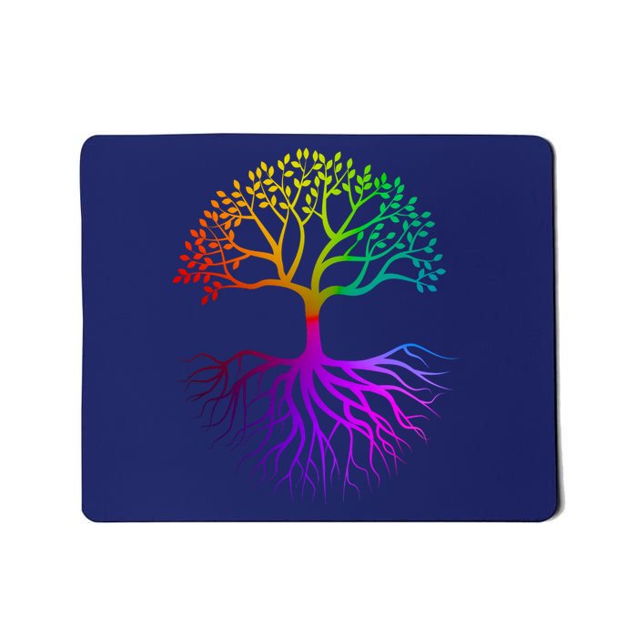 Rainbow Colorful - Tree Of life Mousepad