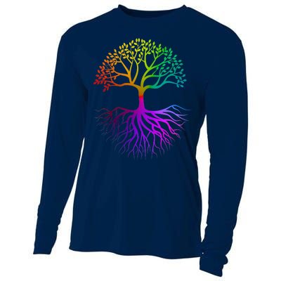 Rainbow Colorful - Tree Of life Cooling Performance Long Sleeve Crew