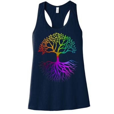 Rainbow Colorful - Tree Of life Women's Racerback Tank