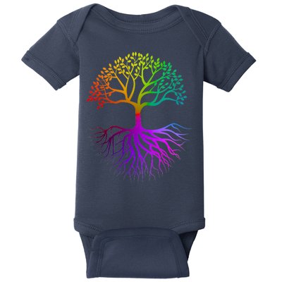 Rainbow Colorful - Tree Of life Baby Bodysuit