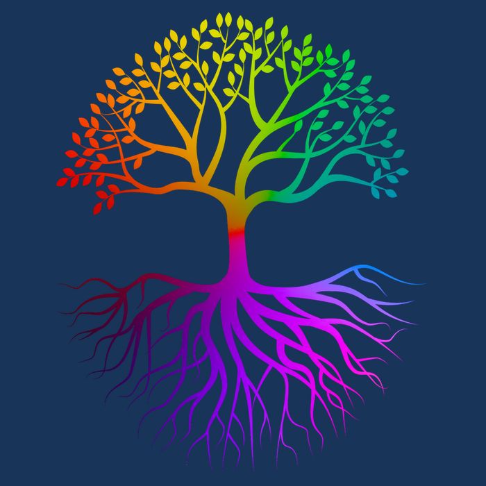 Rainbow Colorful - Tree Of life Baby Bodysuit