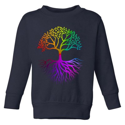 Rainbow Colorful - Tree Of life Toddler Sweatshirt