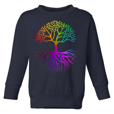 Rainbow Colorful - Tree Of life Toddler Sweatshirt