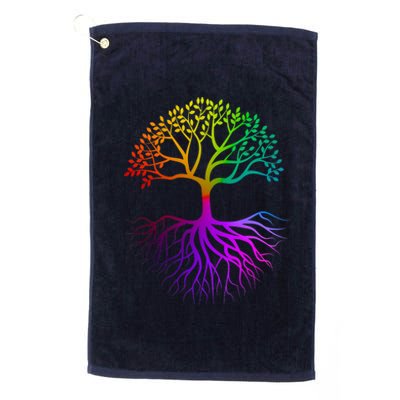 Rainbow Colorful - Tree Of life Platinum Collection Golf Towel