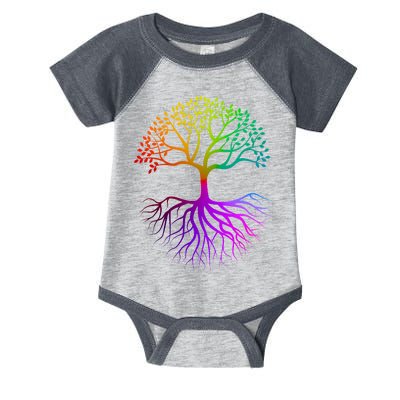 Rainbow Colorful - Tree Of life Infant Baby Jersey Bodysuit