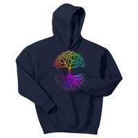 Rainbow Colorful - Tree Of life Kids Hoodie