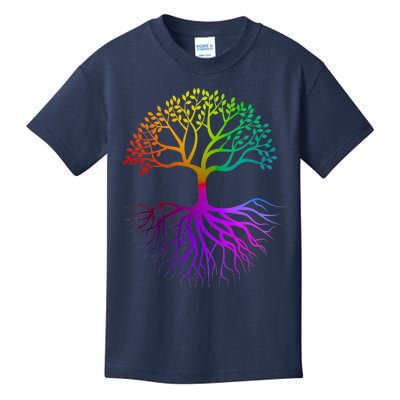 Rainbow Colorful - Tree Of life Kids T-Shirt