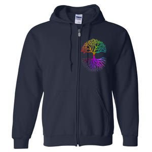 Rainbow Colorful - Tree Of life Full Zip Hoodie