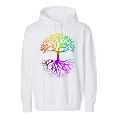 Rainbow Colorful - Tree Of life Garment-Dyed Fleece Hoodie