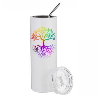 Rainbow Colorful - Tree Of life Stainless Steel Tumbler