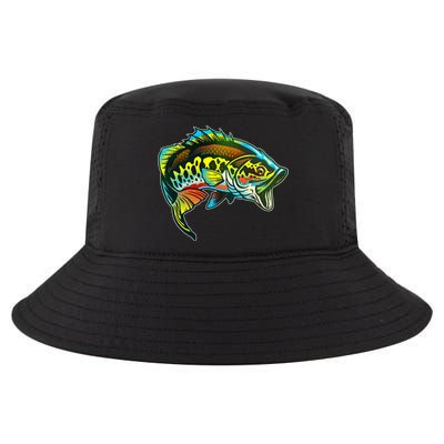 Rainbow Colorful Bass Cool Comfort Performance Bucket Hat