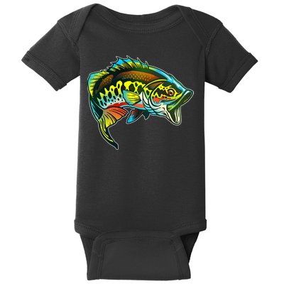Rainbow Colorful Bass Baby Bodysuit