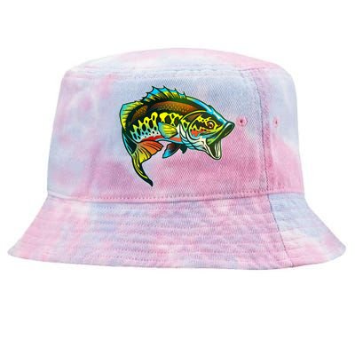 Rainbow Colorful Bass Tie-Dyed Bucket Hat