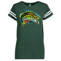 Rainbow Colorful Bass Enza Ladies Jersey Football T-Shirt