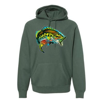 Rainbow Colorful Bass Premium Hoodie