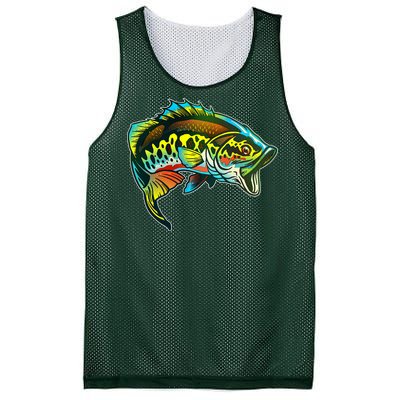 Rainbow Colorful Bass Mesh Reversible Basketball Jersey Tank