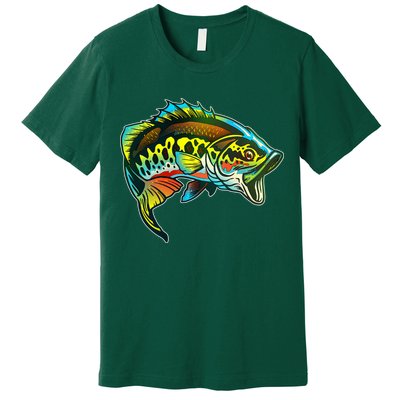 Rainbow Colorful Bass Premium T-Shirt