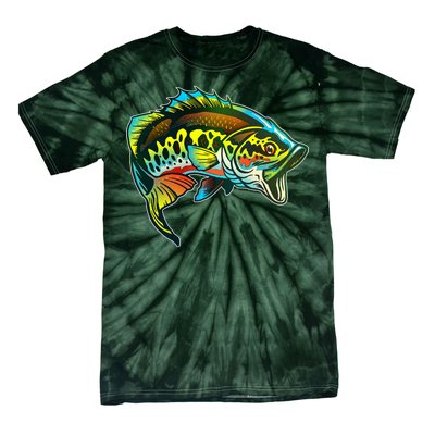 Rainbow Colorful Bass Tie-Dye T-Shirt