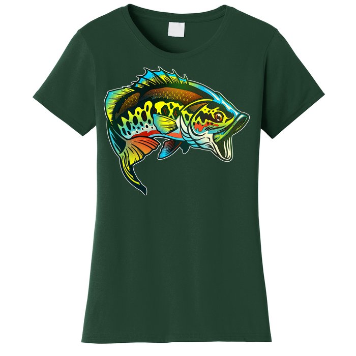 Rainbow Colorful Bass Women's T-Shirt