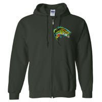 Rainbow Colorful Bass Full Zip Hoodie