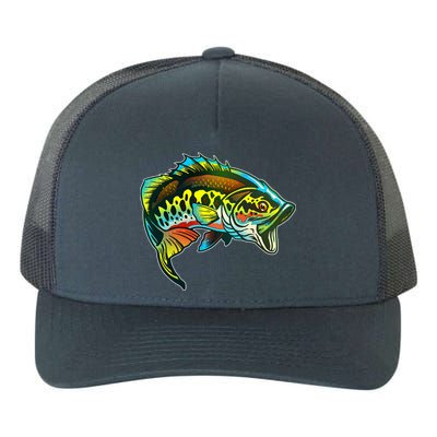 Rainbow Colorful Bass Yupoong Adult 5-Panel Trucker Hat