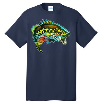 Rainbow Colorful Bass Tall T-Shirt