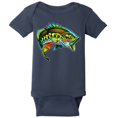 Rainbow Colorful Bass Baby Bodysuit