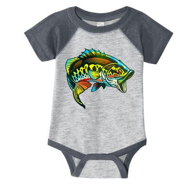 Rainbow Colorful Bass Infant Baby Jersey Bodysuit