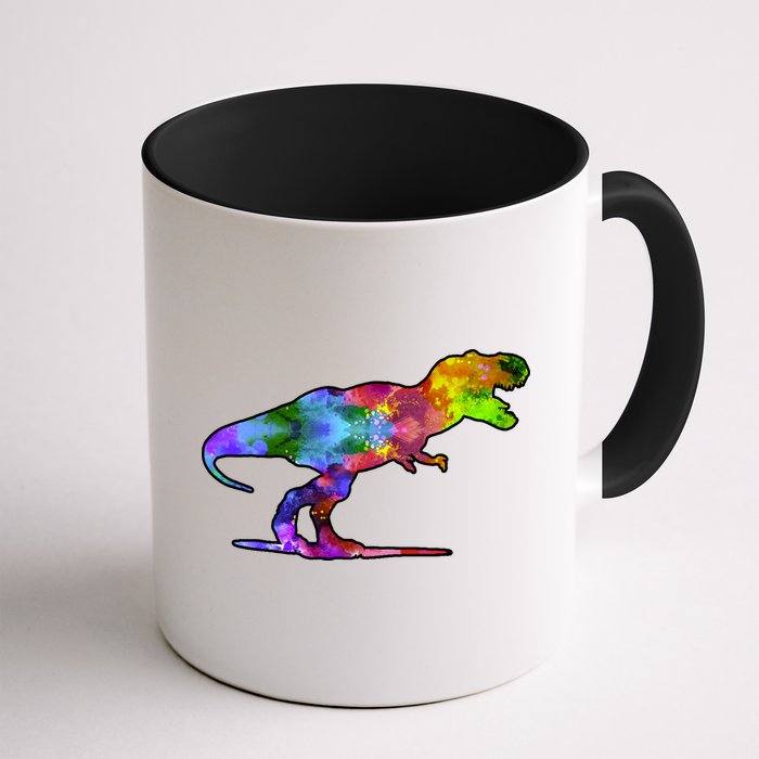 Rainbow Colorful Trex Dinosaur Mug