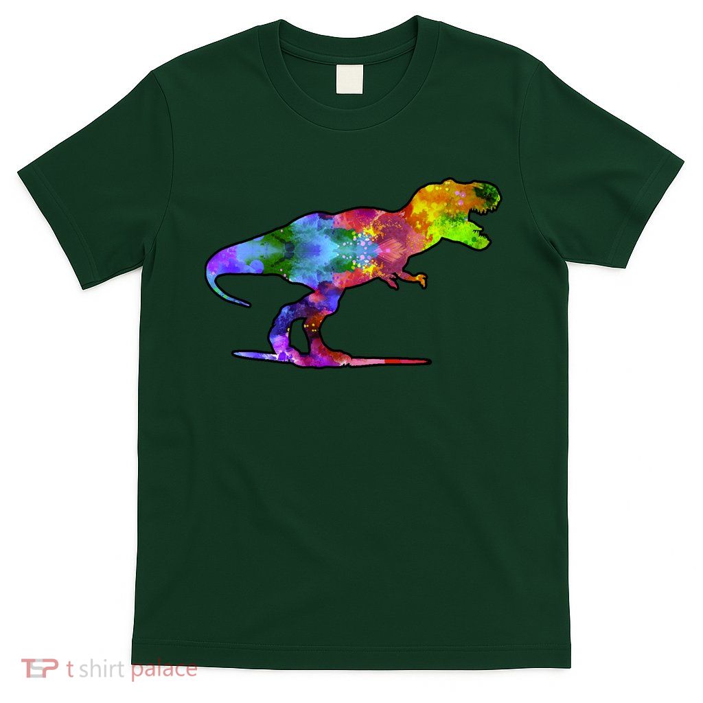 Rainbow Colorful Trex Dinosaur T-Shirt