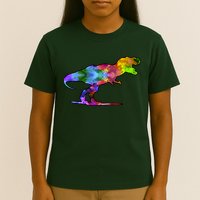 Rainbow Colorful Trex Dinosaur T-Shirt