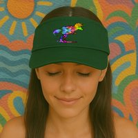 Rainbow Colorful Trex Dinosaur Visor