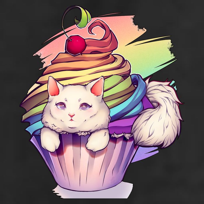 Rainbow Cupcake Kitten Cute Cat Adult Drive Performance Visor