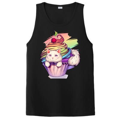 Rainbow Cupcake Kitten Cute Cat PosiCharge Competitor Tank