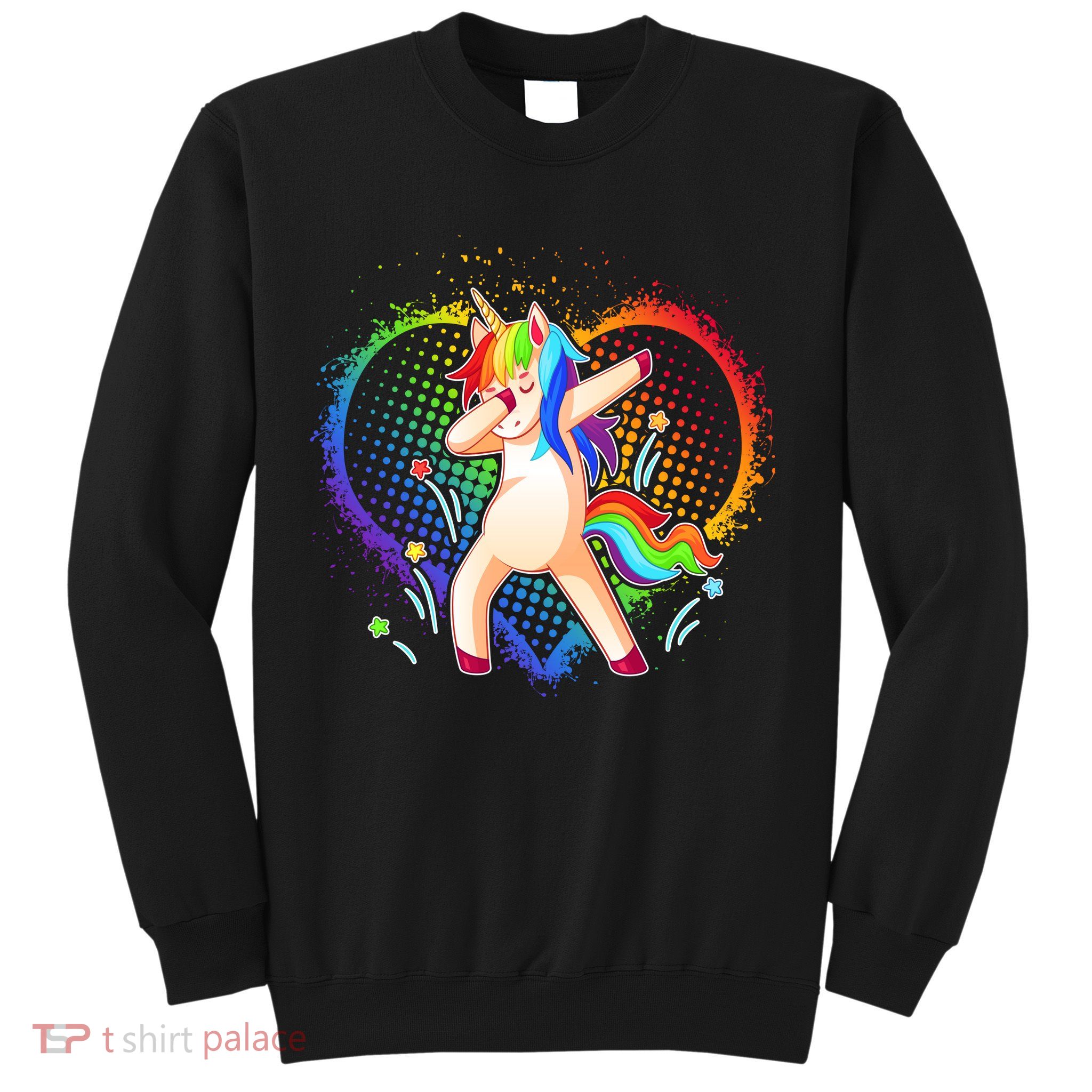 Rainbow Dabbing Unicorn Sweatshirt