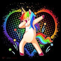 Rainbow Dabbing Unicorn Mug
