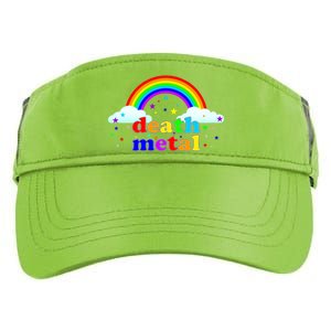 Rainbow Death Metal Logo Adult Drive Performance Visor