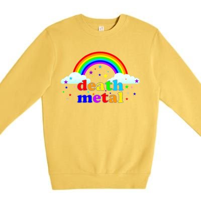 Rainbow Death Metal Logo Premium Crewneck Sweatshirt