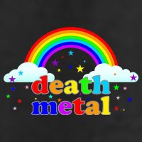 Rainbow Death Metal Logo 11oz C Handle Ceramic Mug